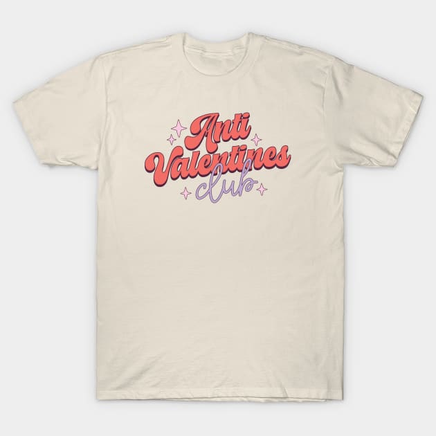 Anti Valentines Club Single Life Love Sucks T-Shirt by Pop Cult Store